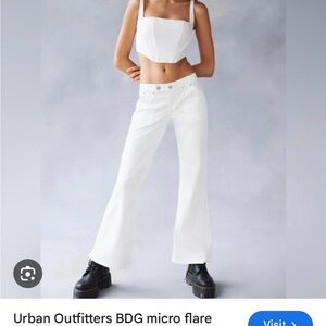 BDG White Denim Pants